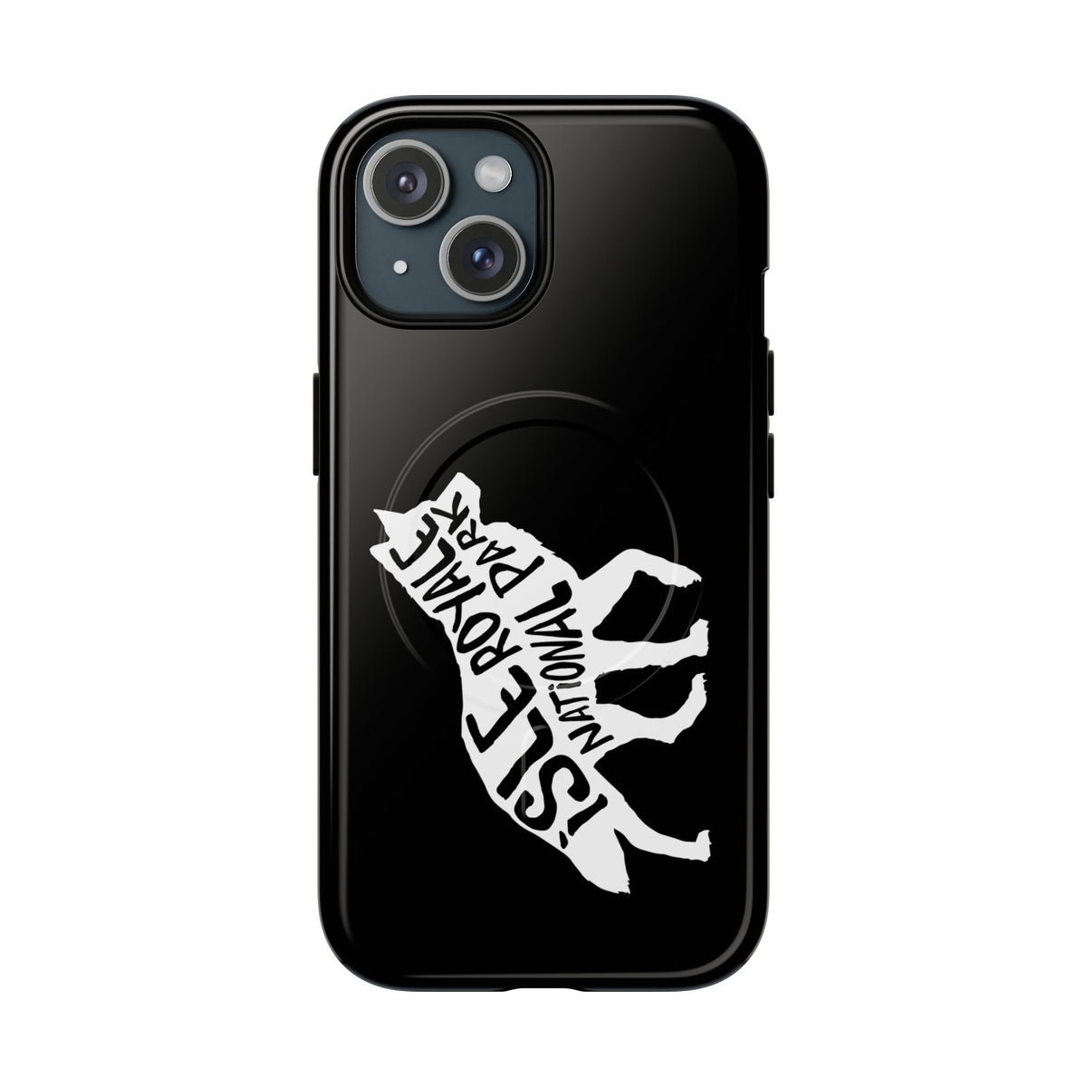Isle Royale National Park iPhone Case with MagSafe - Wolf Design