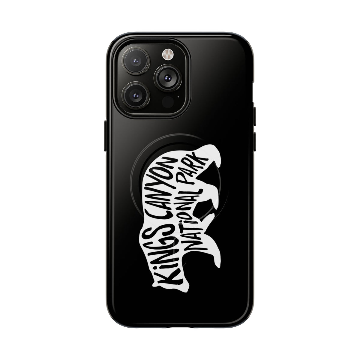 Kings Canyon National Park iPhone Case with MagSafe - Black Bear Design