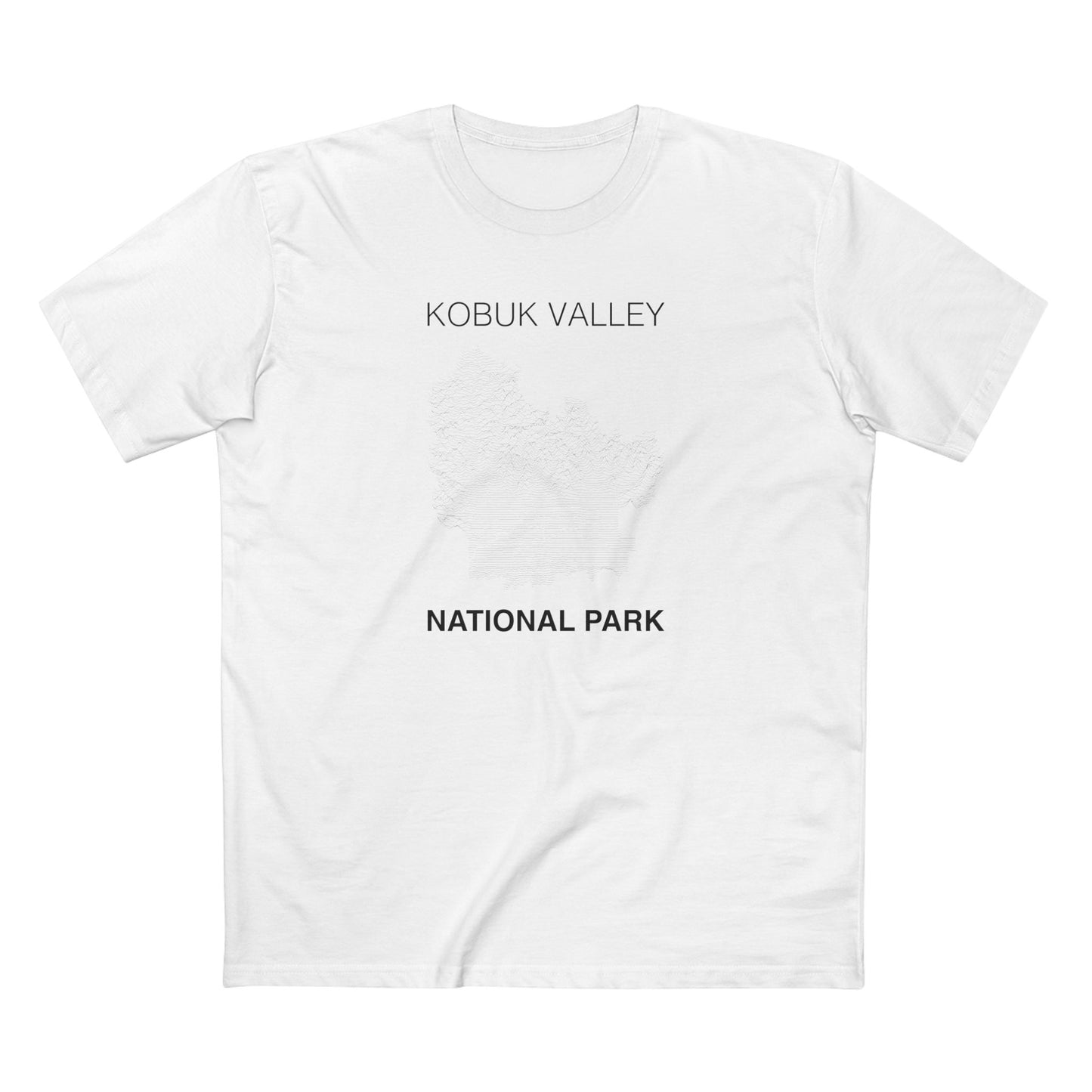 Kobuk Valley National Park T-Shirt Lines in White