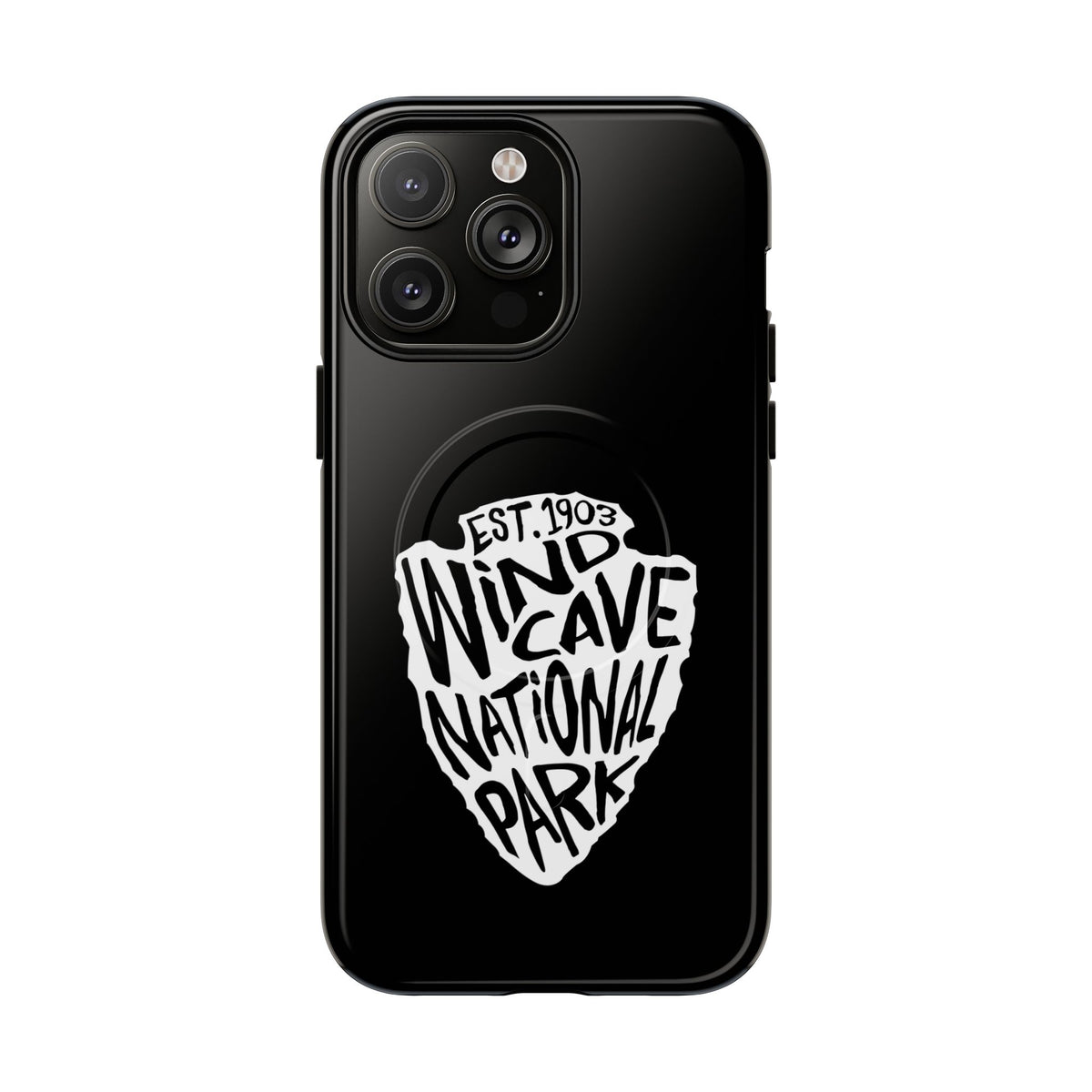 Wind Cave National Park iPhone Case with MagSafe - Arrowhead Design