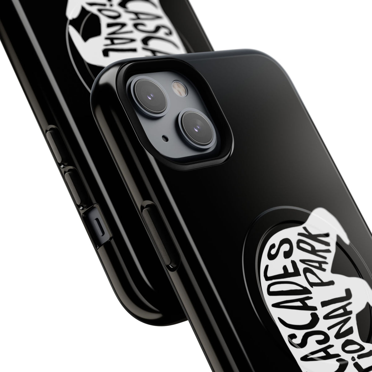 North Cascades National Park iPhone Case with MagSafe - Black Bear Design
