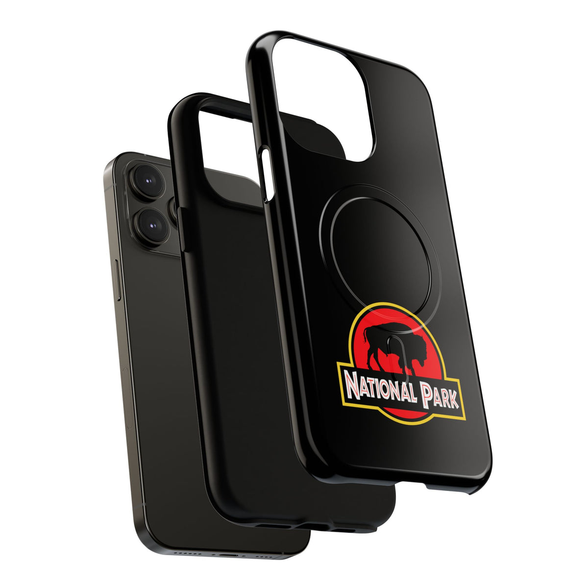 Bison National Park iPhone Case with MagSafe - Parody Logo