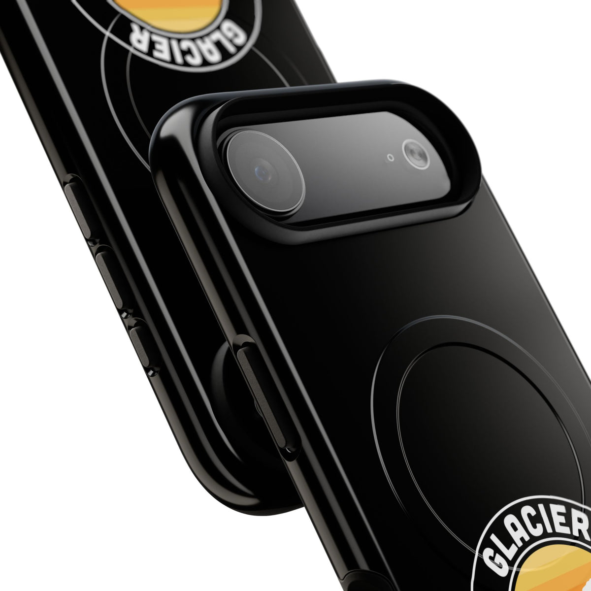 Glacier National Park iPhone Case with MagSafe - Round Emblem Design