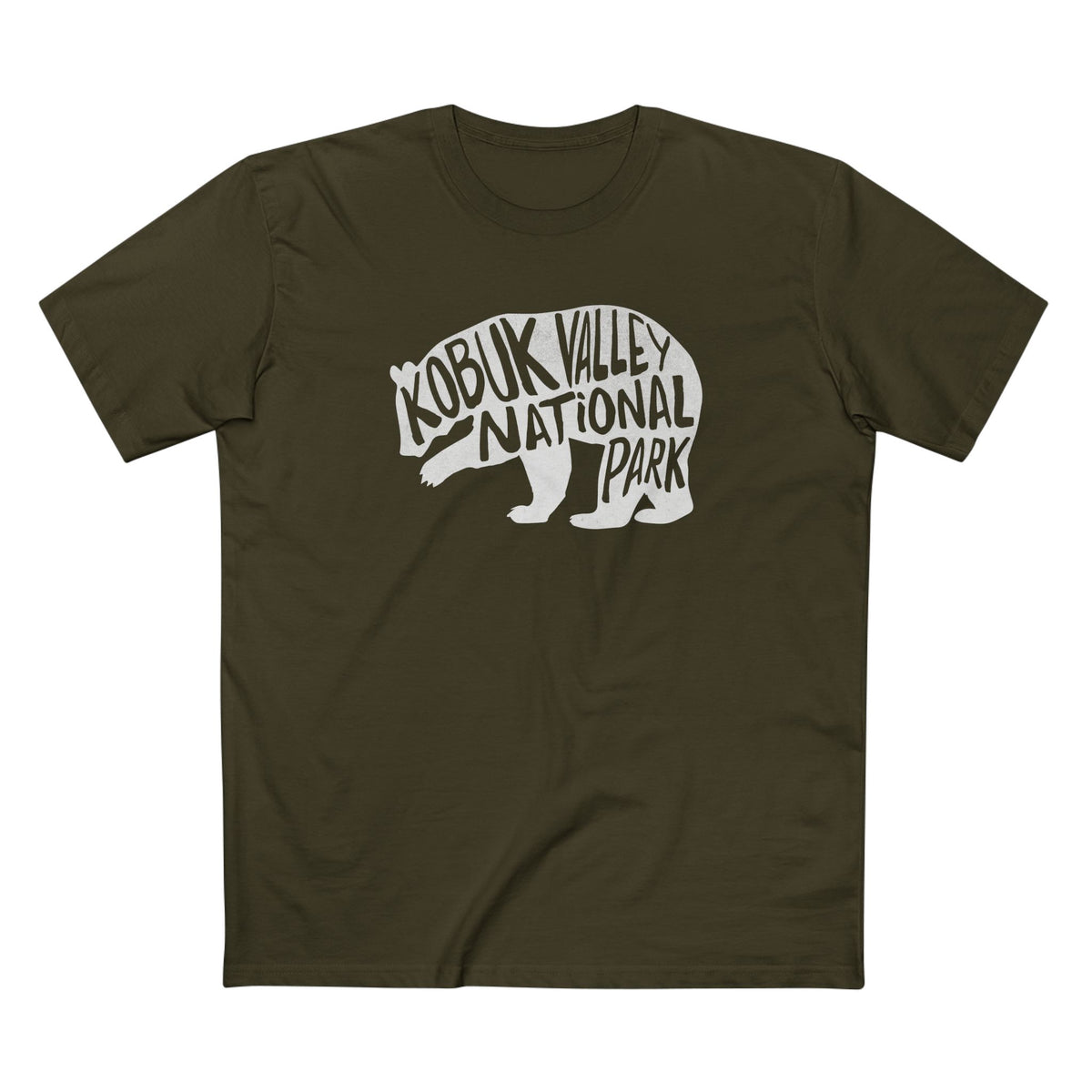 Kobuk Valley National Park T-Shirt - Grizzly Bear in Army