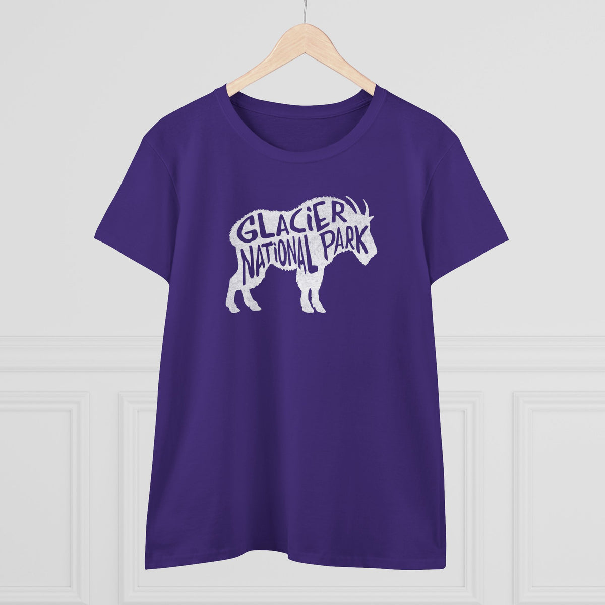 Glacier National Park Women's T-Shirt - Mountain Goat