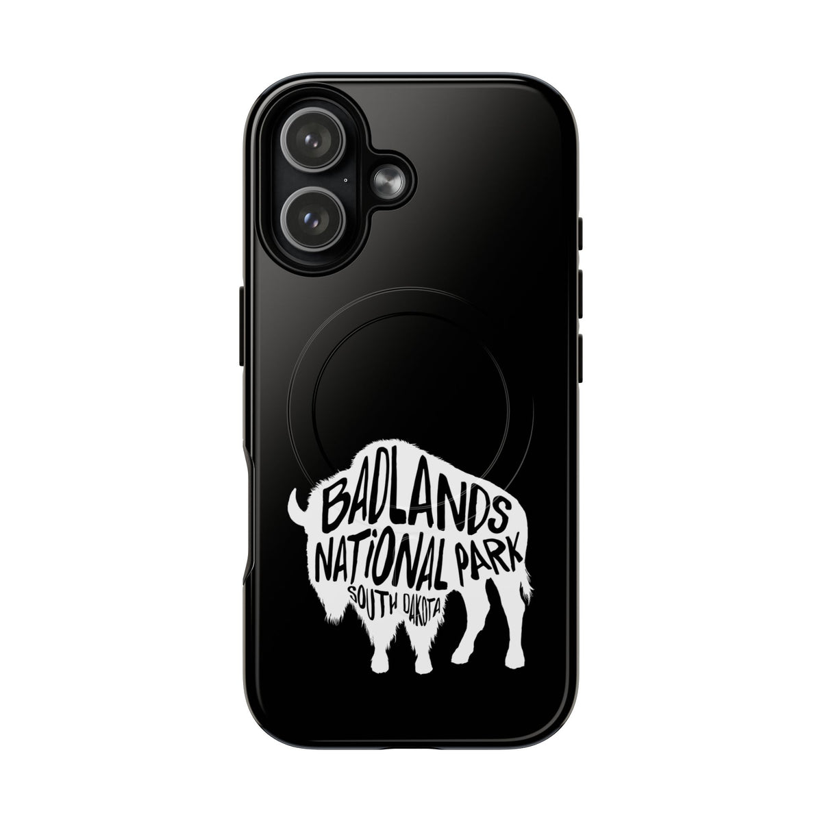 Badlands National Park iPhone Case with MagSafe - Bison Design
