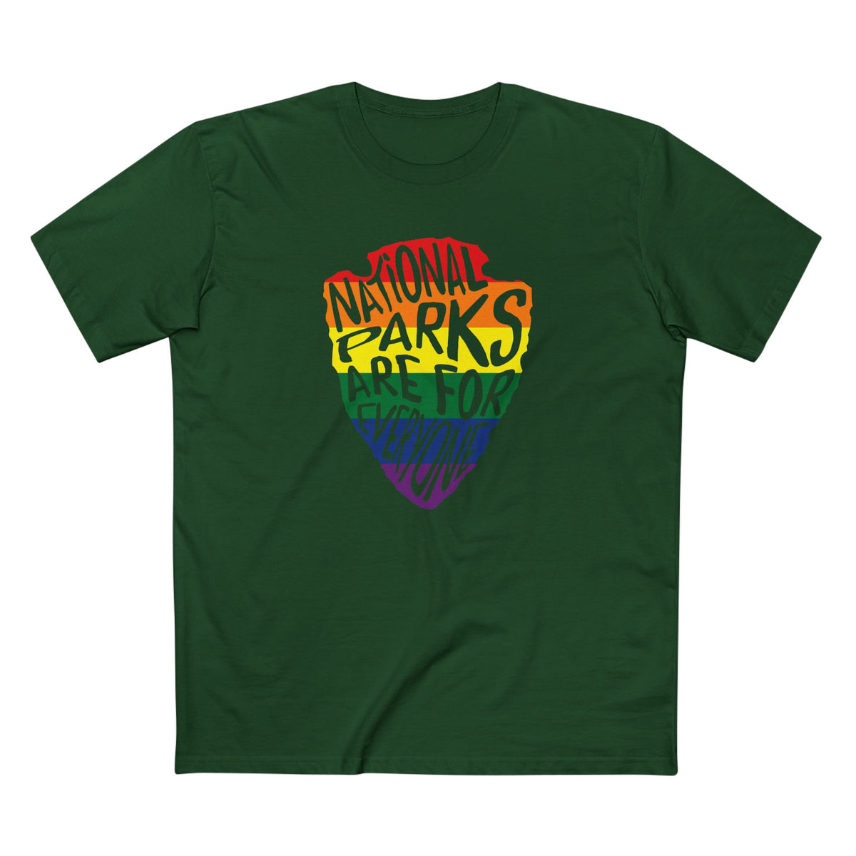 National Parks Are For Everyone T-Shirt in Forest Green