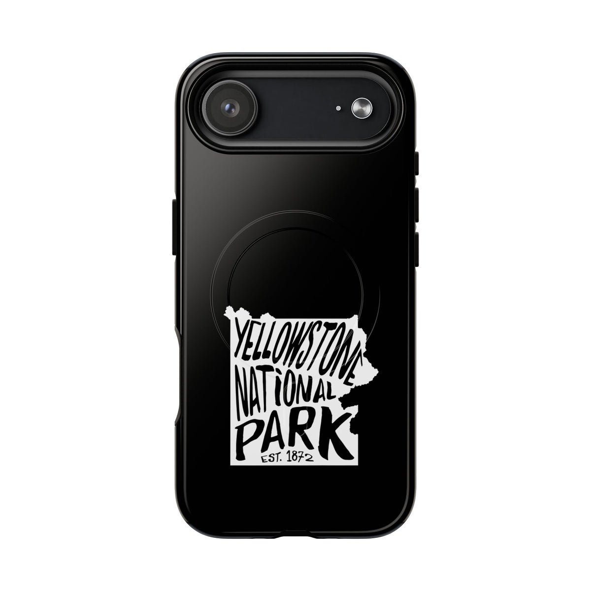 Yellowstone National Park iPhone Case with MagSafe - Map Design