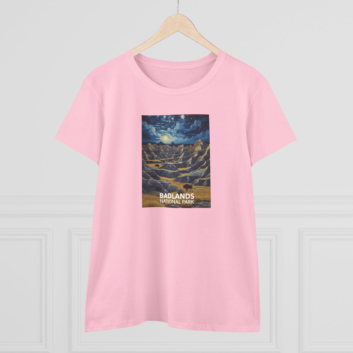 Badlands National Park Women's T-Shirt - Starry Night