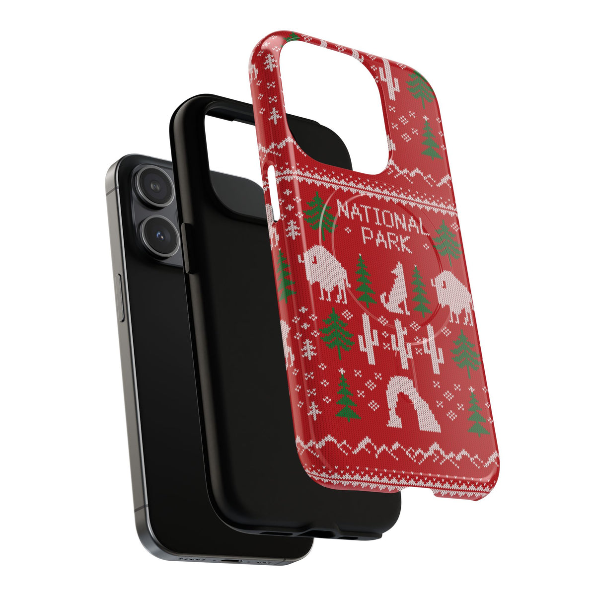 National Park iPhone Case with MagSafe - Fair Isle Pattern