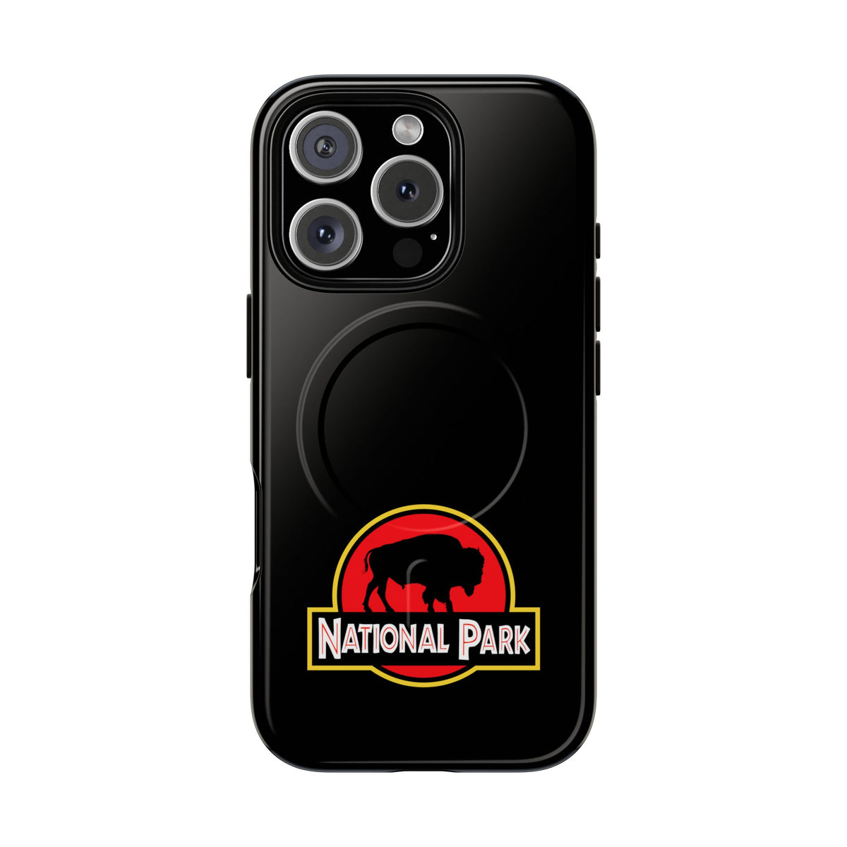 Bison National Park iPhone Case with MagSafe - Parody Logo