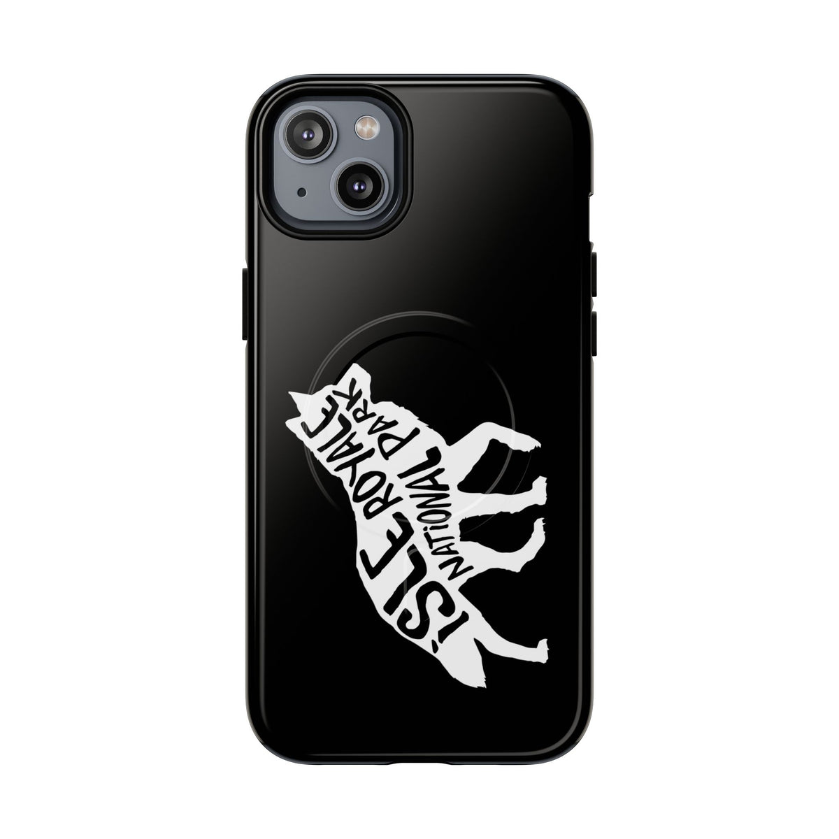 Isle Royale National Park iPhone Case with MagSafe - Wolf Design