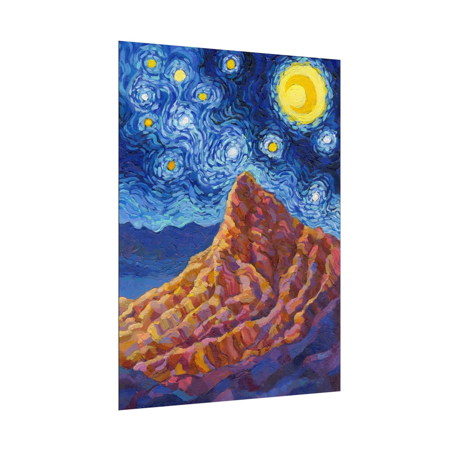 Death Valley National Park Park Starry Night Poster - Premium Textured Paper