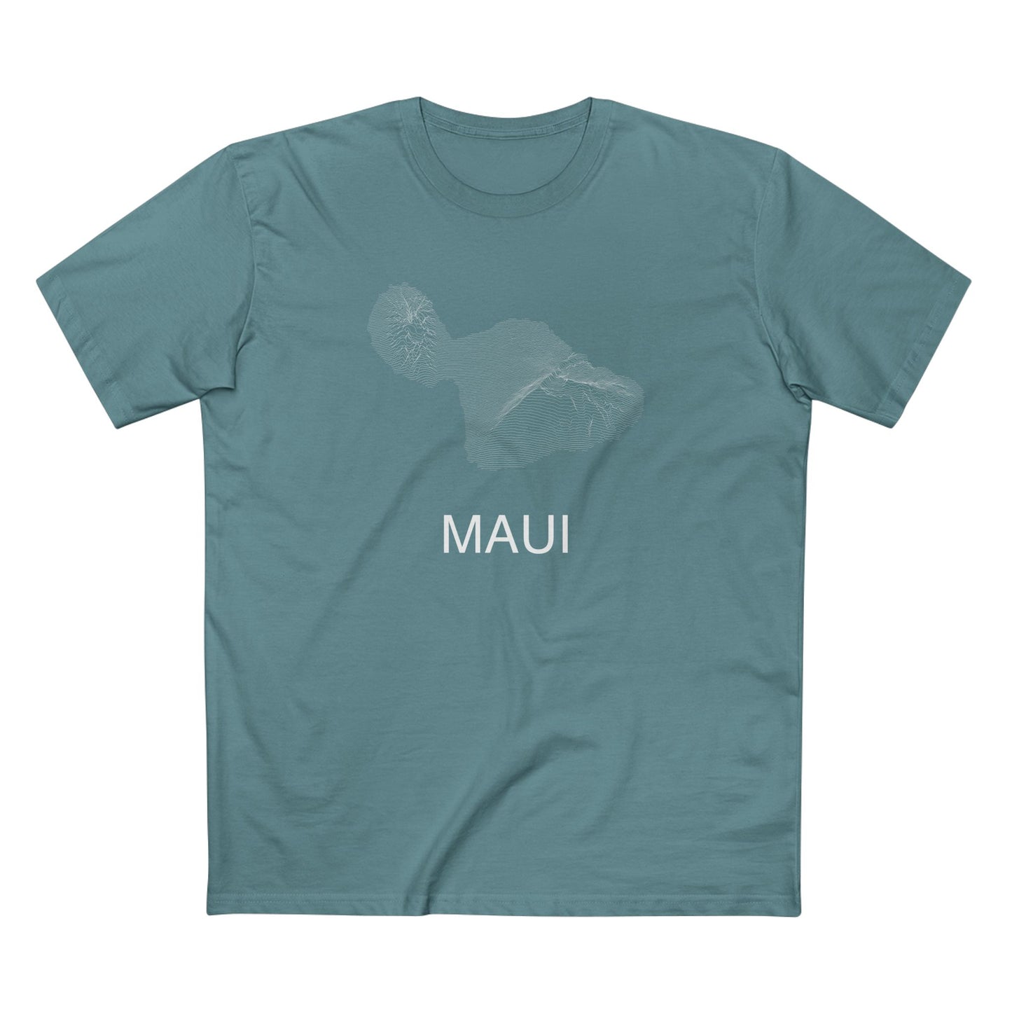 Maui T-Shirt Lines in Slate Blue