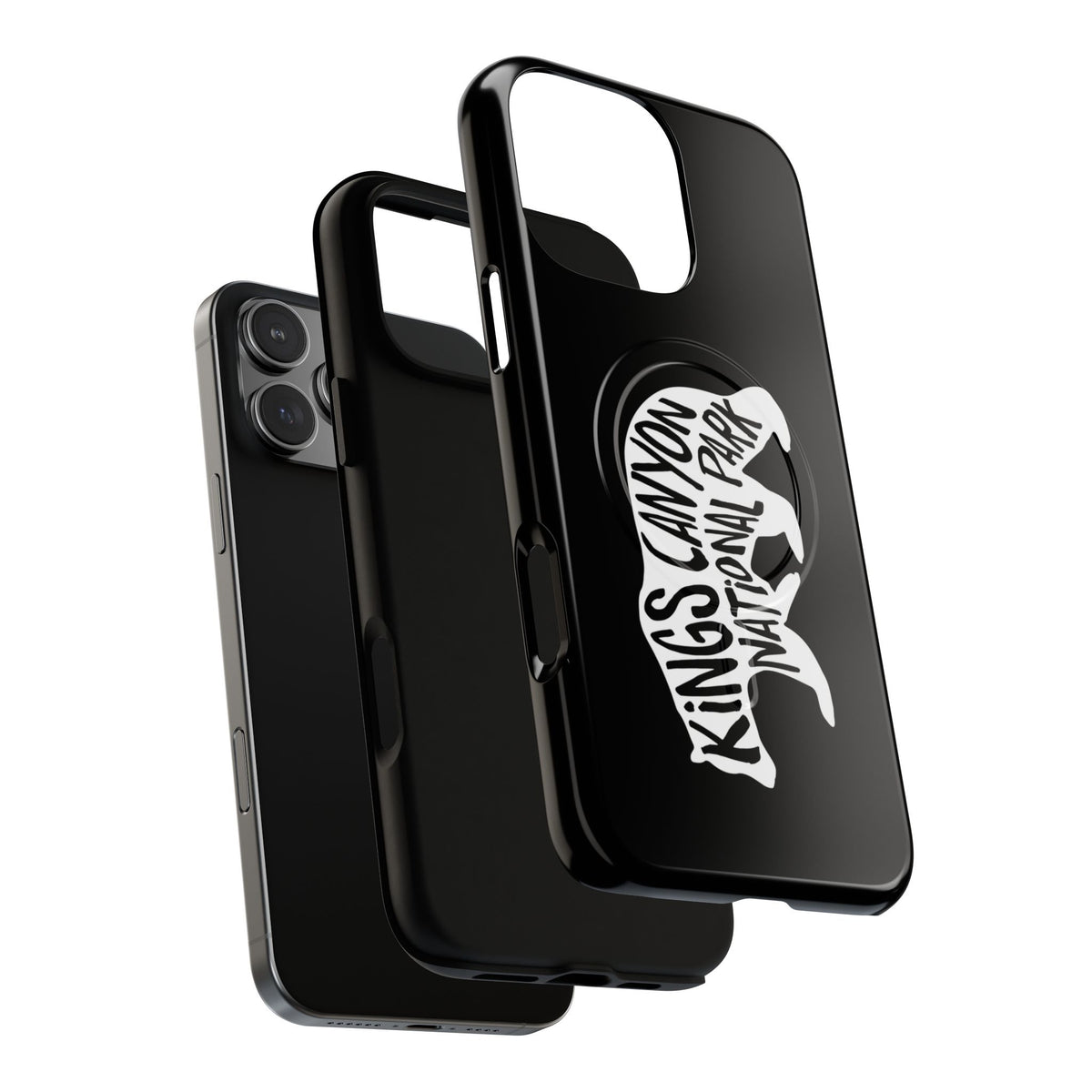Kings Canyon National Park iPhone Case with MagSafe - Black Bear Design