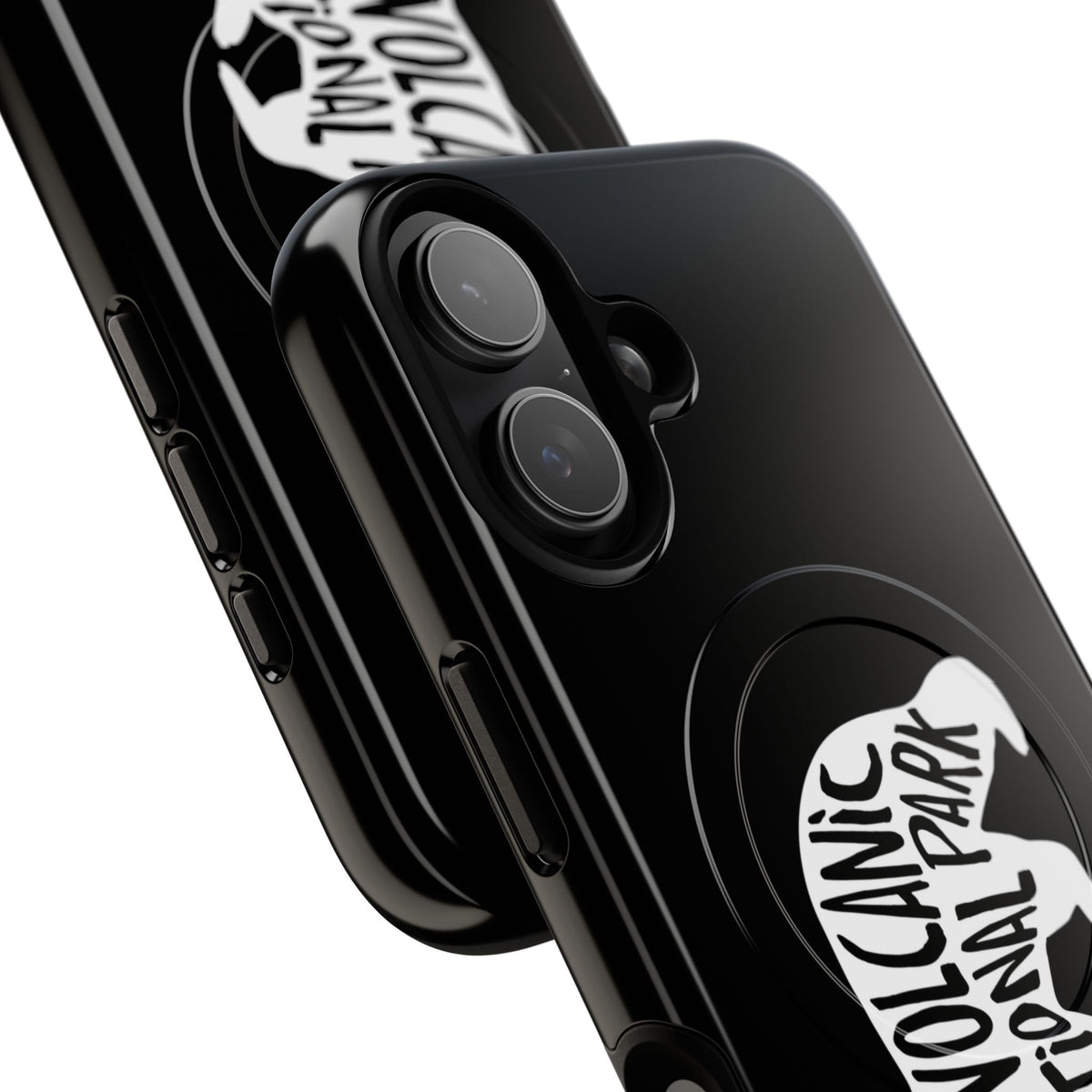Lassen Volcanic National Park iPhone Case with MagSafe - Black Bear Design