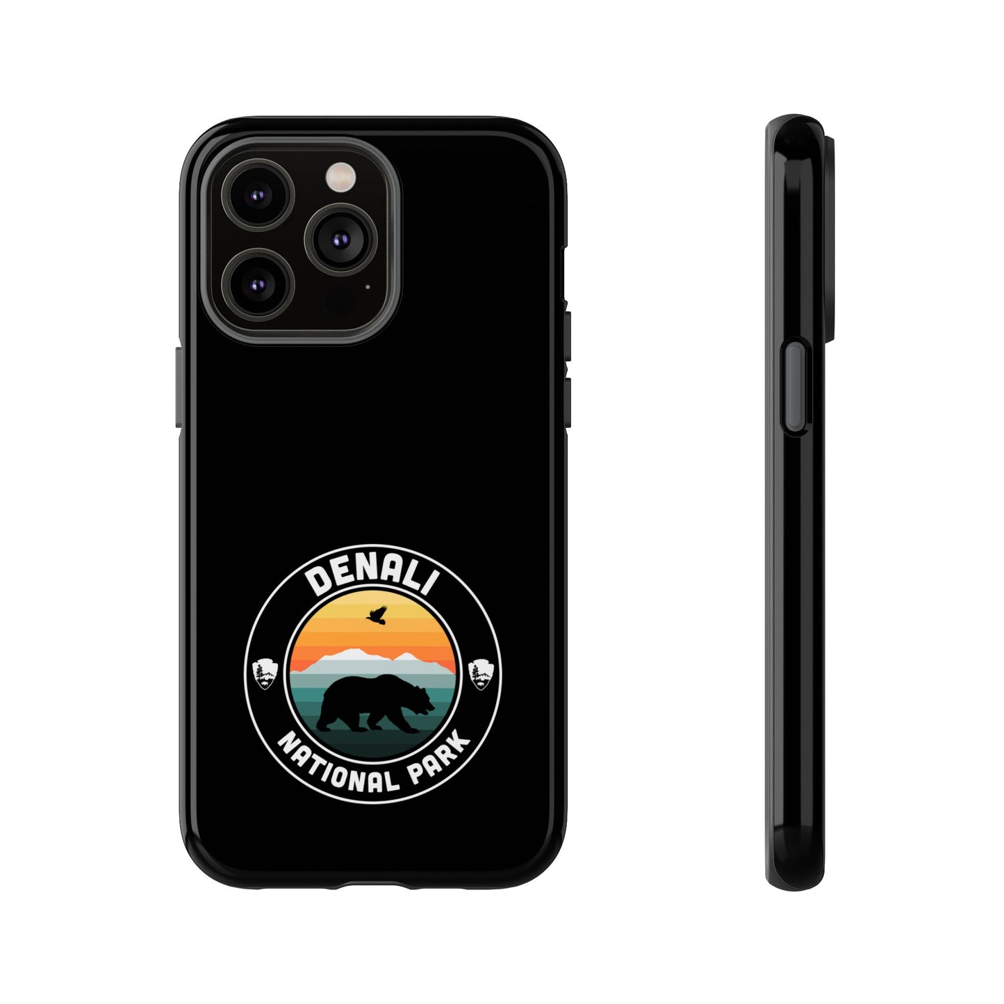 Denali National Park Phone Case - Round Emblem Design