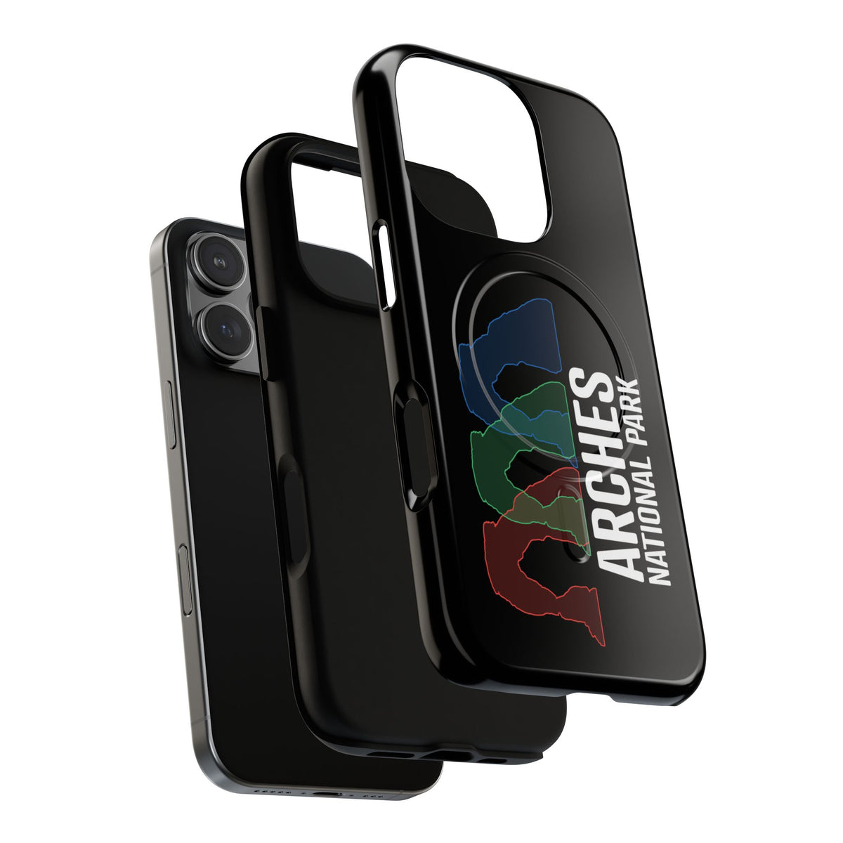 Arches National Park iPhone Case with MagSafe - Delicate Arch Histogram Design