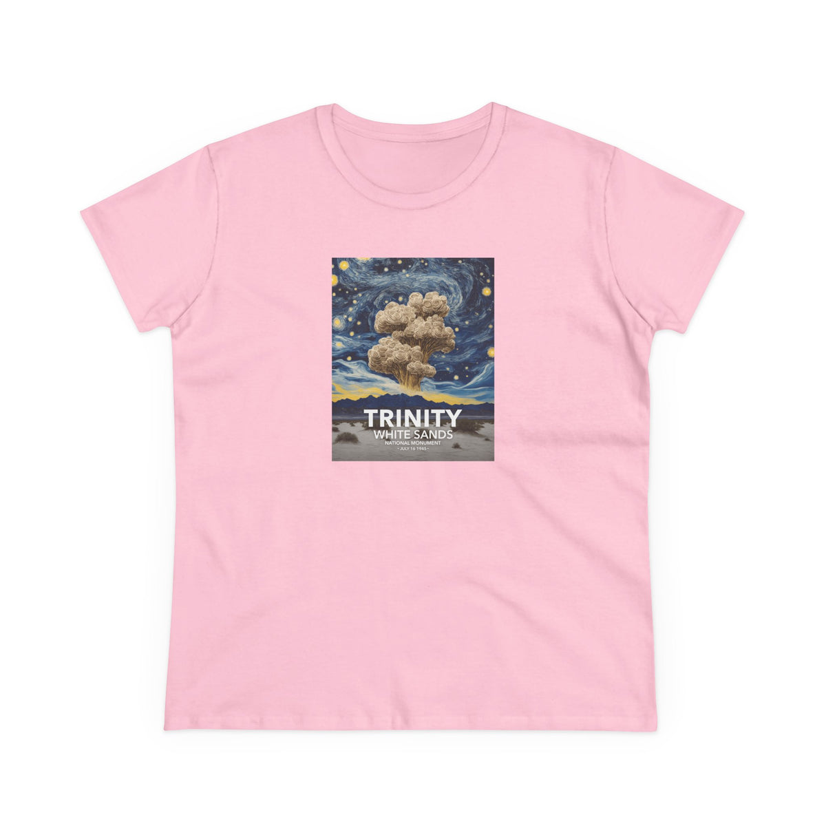 White Sands National Park Women's T-Shirt - Starry Night Trinity Test