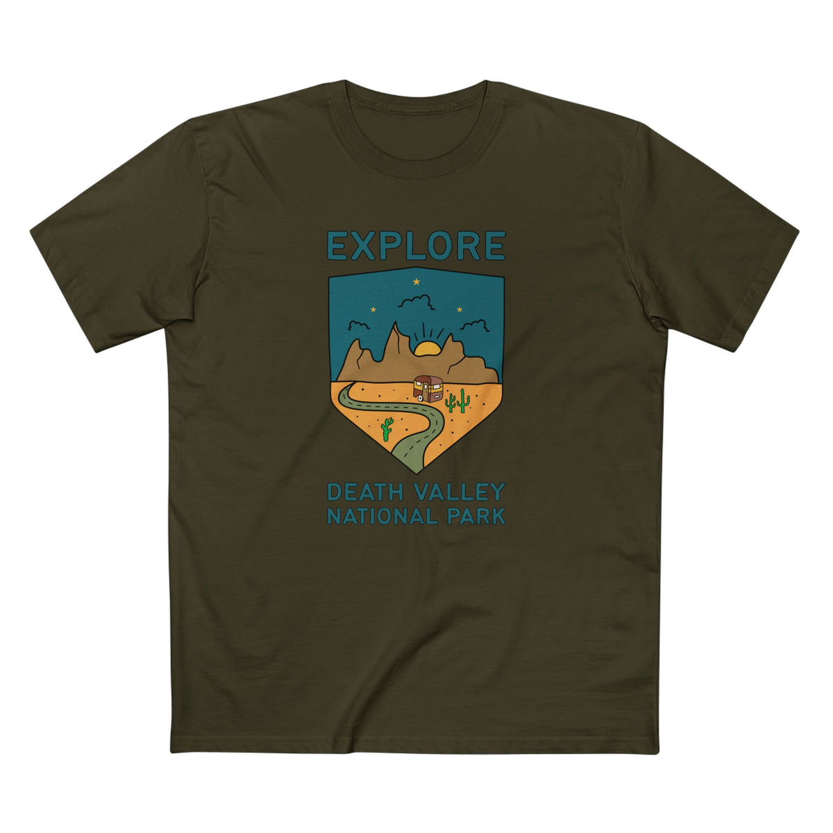 Death Valley National Park T-Shirt - Camper in Army