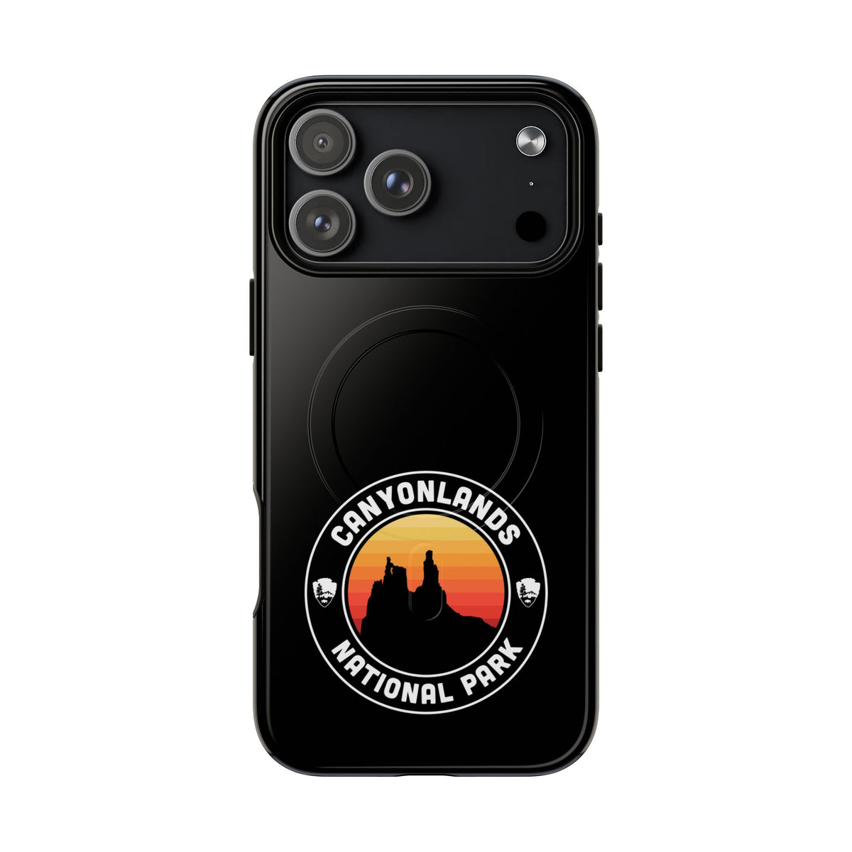 Canyonlands National Park iPhone Case with MagSafe - Round Emblem Design