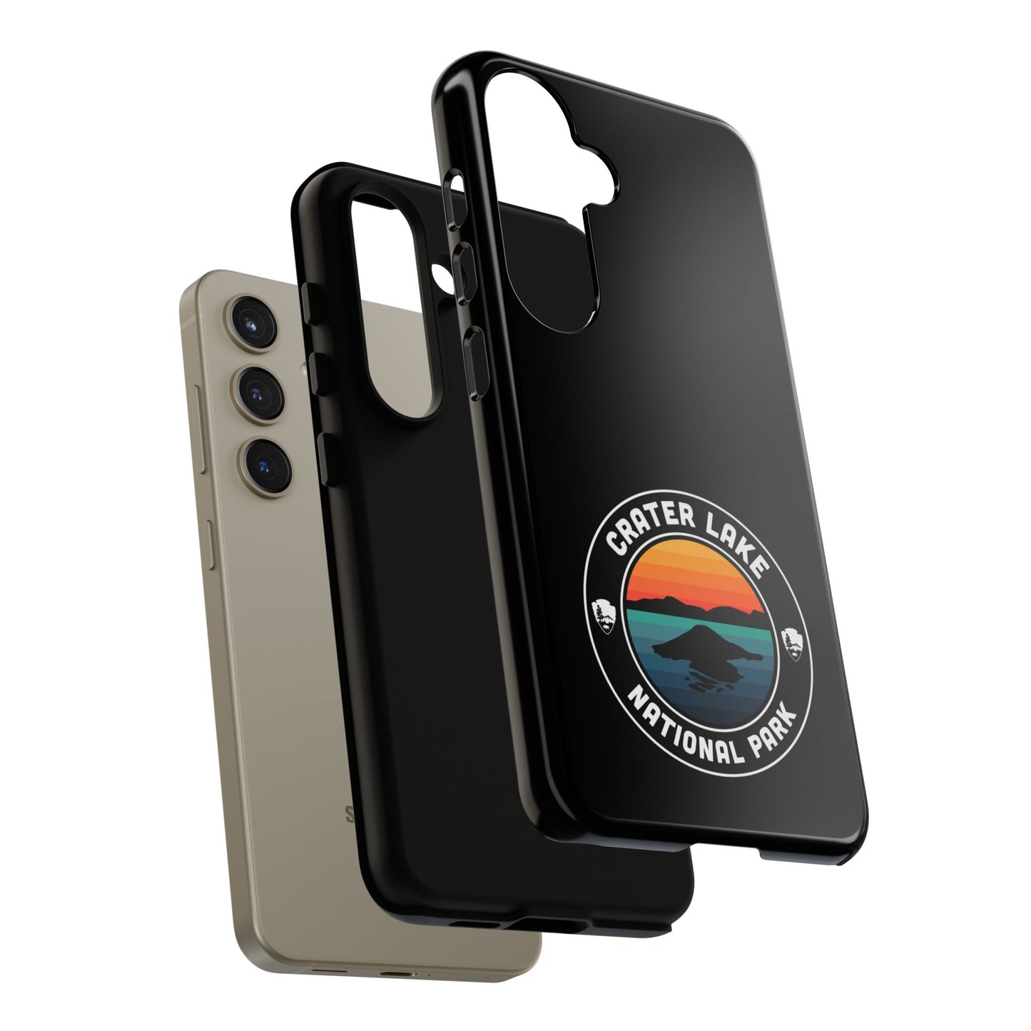 Crater Lake National Park Phone Case - Round Emblem Design