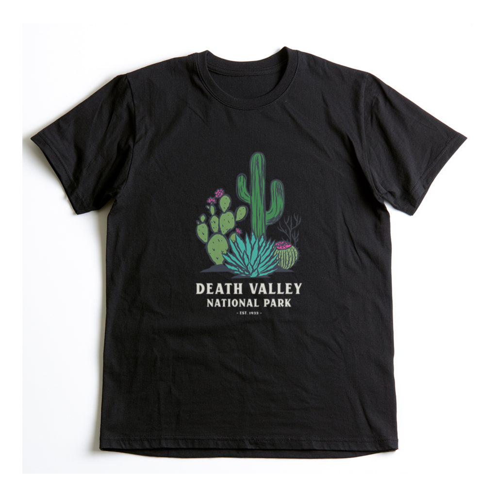 Death Valley National Park T-Shirt - Plants in Black