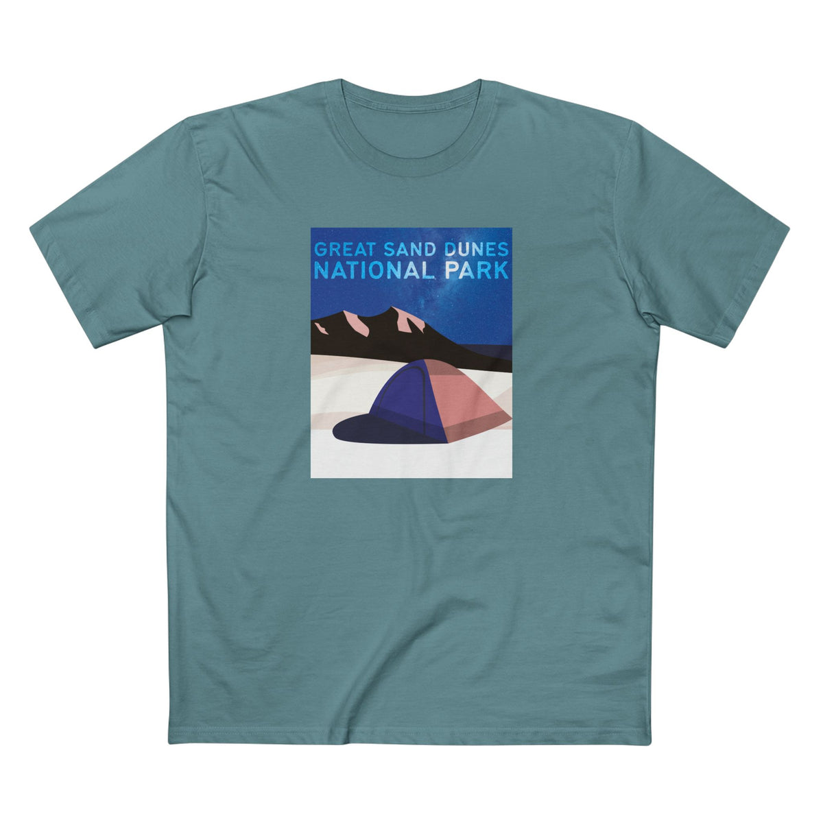 Great Sand Dunes National Park T-Shirt - Poster in Slate Blue