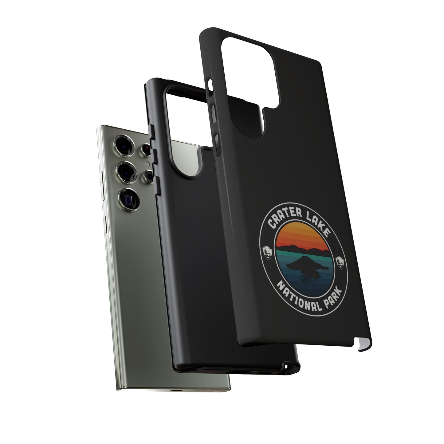 Crater Lake National Park Phone Case - Round Emblem Design