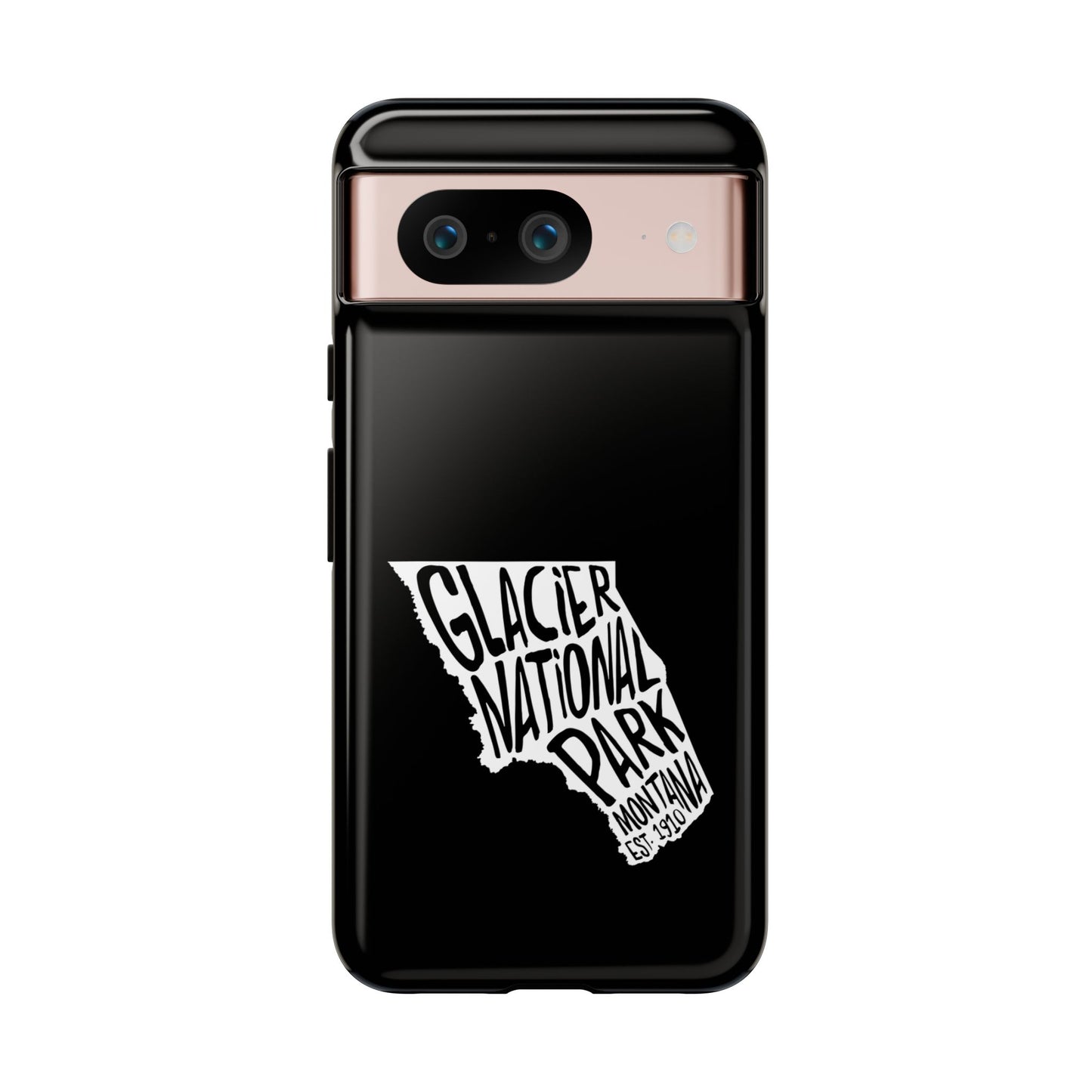 Glacier National Park Phone Case - Map Design