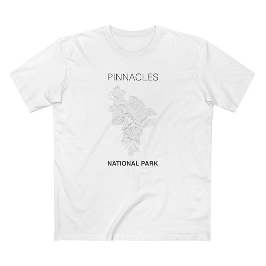 Pinnacles National Park T-Shirt Lines in White