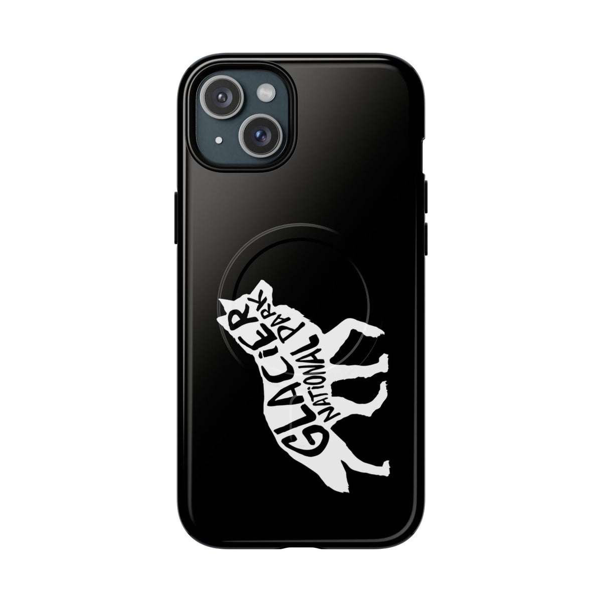 Glacier National Park iPhone Case with MagSafe - Wolf Design
