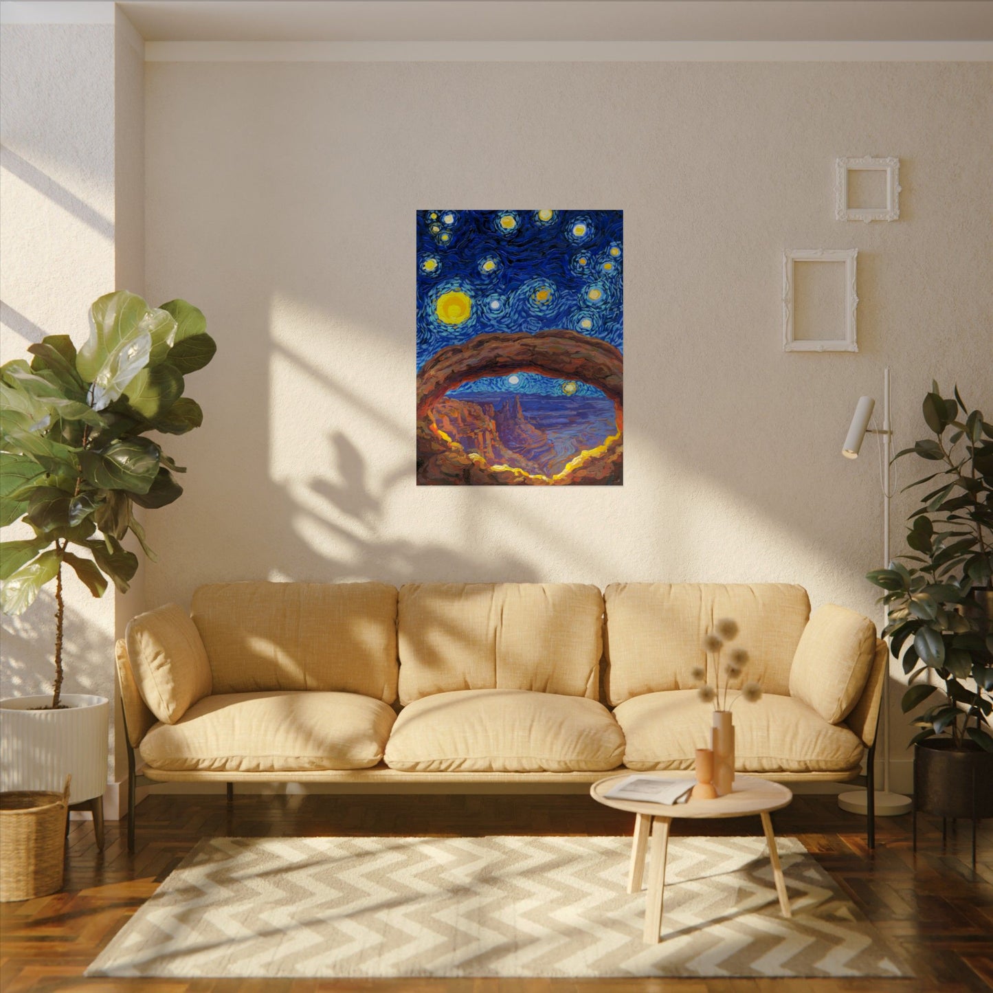Canyonlands National Park Starry Night Poster - Premium Textured Paper