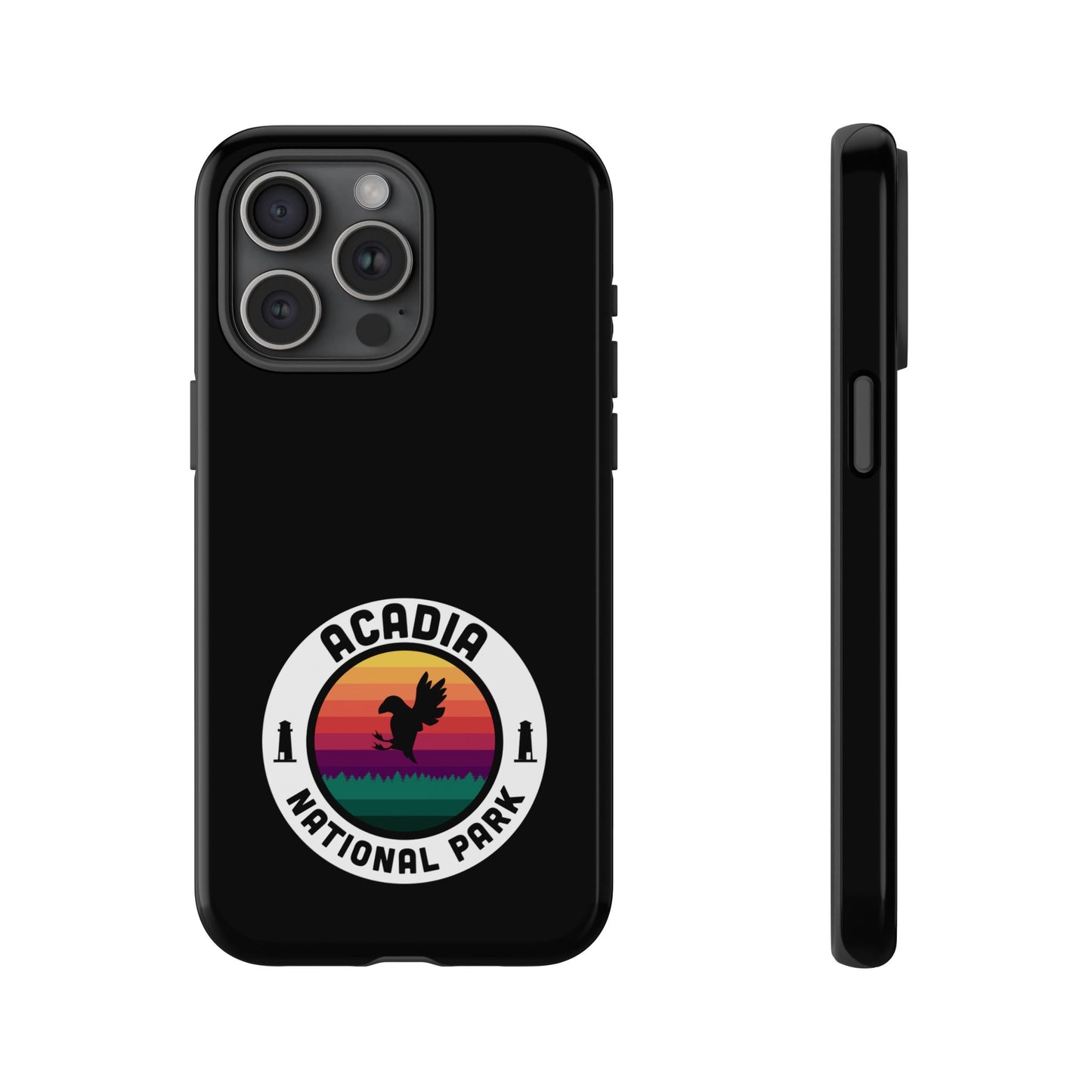 Acadia National Park Phone Case - Round Emblem Design
