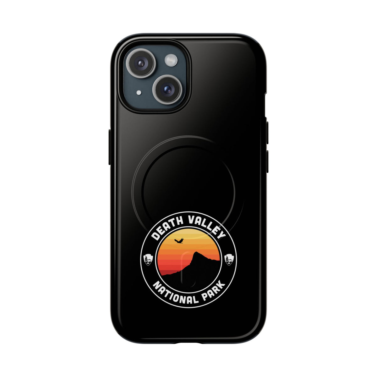 Death Valley National Park iPhone Case with MagSafe - Round Emblem Design