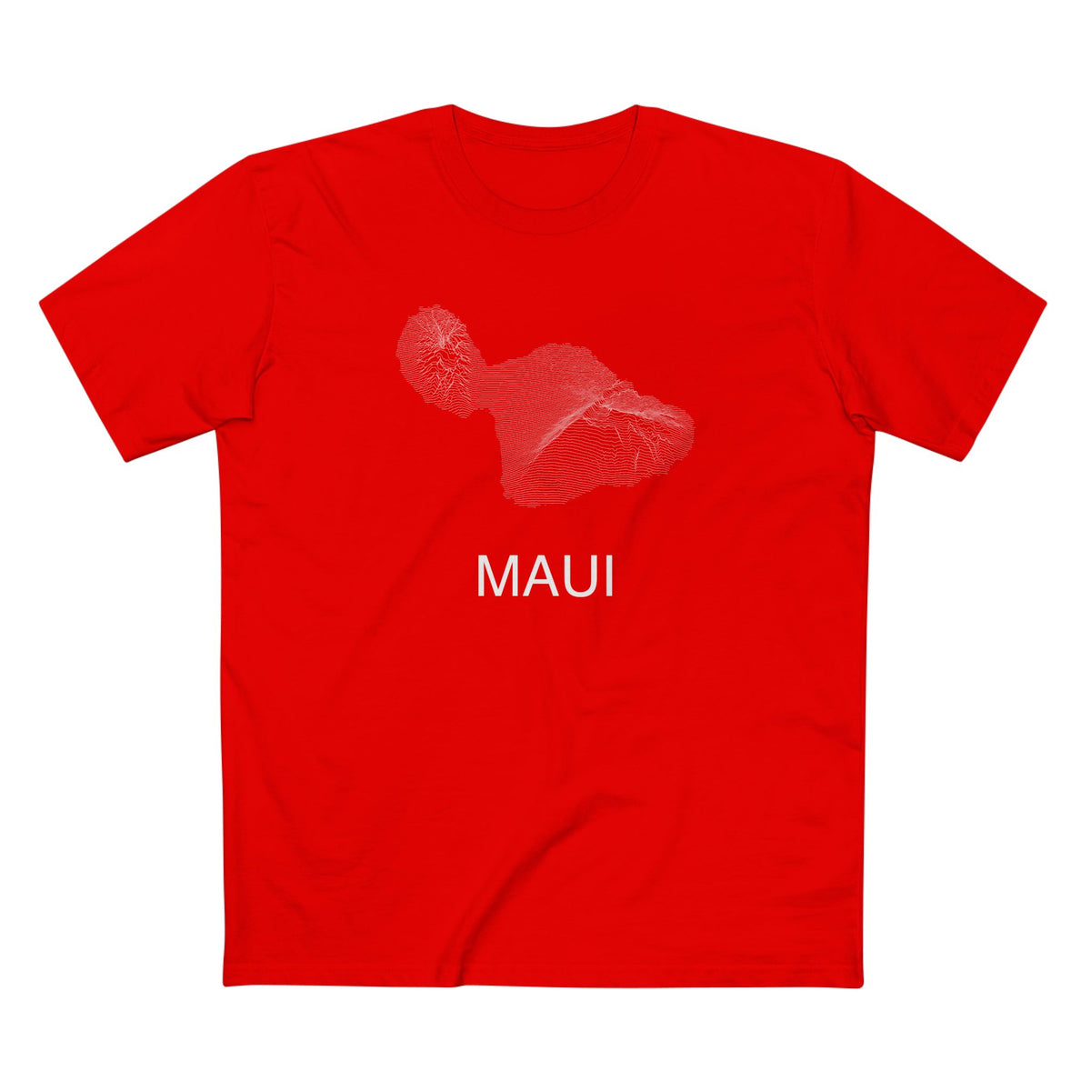 Maui T-Shirt Lines in Red