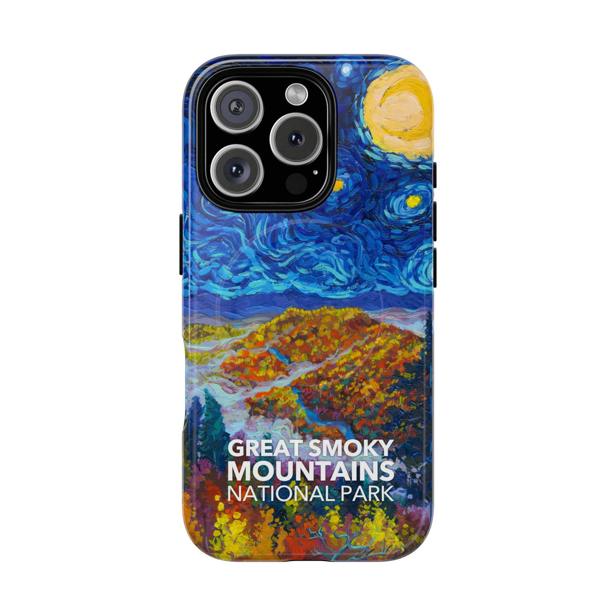 Great Smoky Mountains National Park iPhone Case with MagSafe - Starry Night