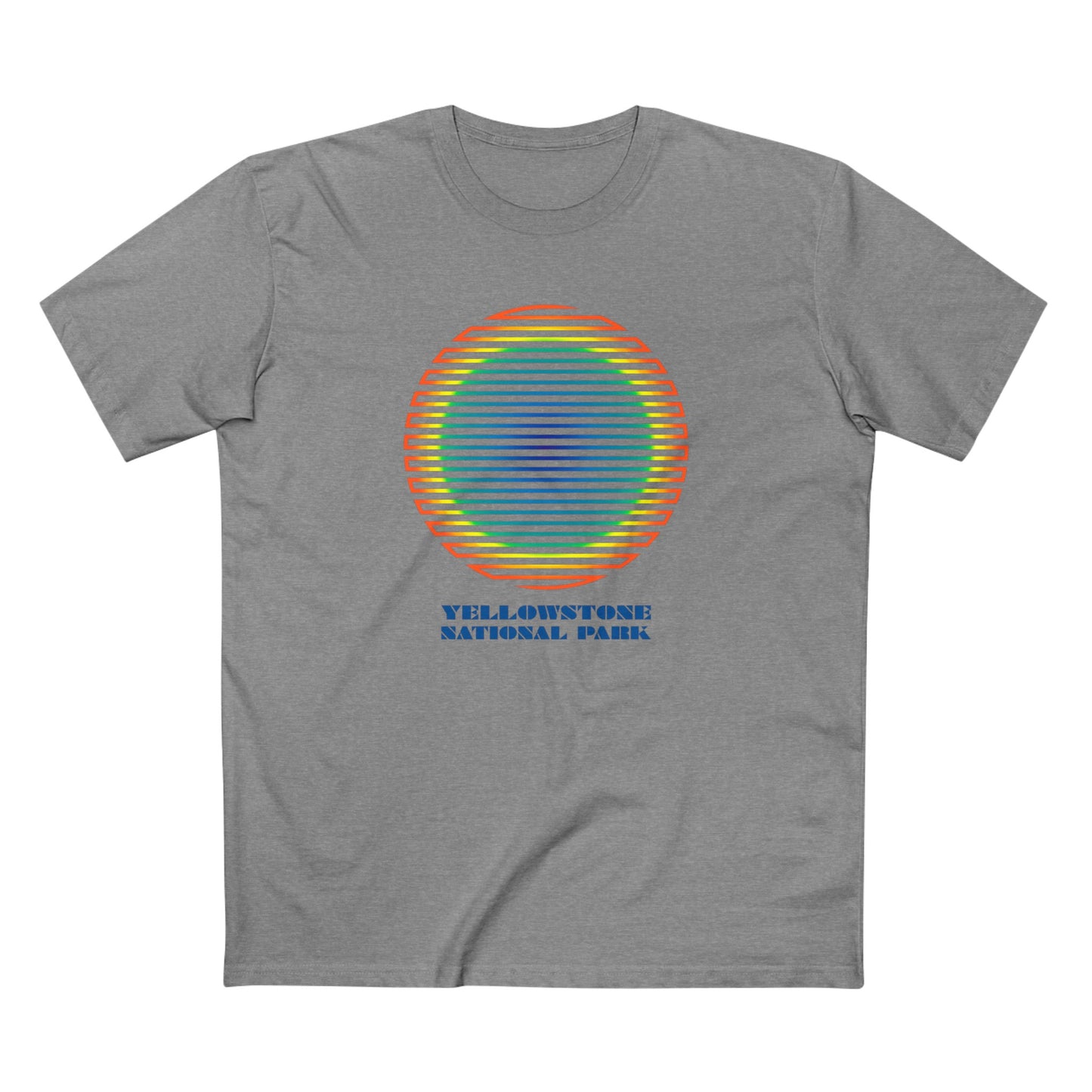 Yellowstone National Park T-Shirt - Grand Prismatic Spring Gradient