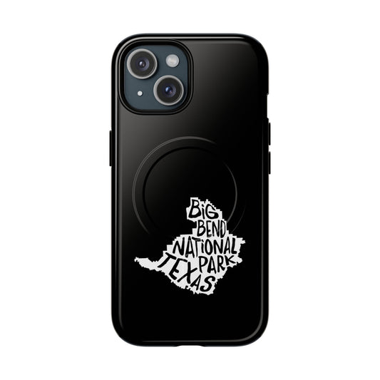 Big Bend National Park iPhone Case with MagSafe - Map Design