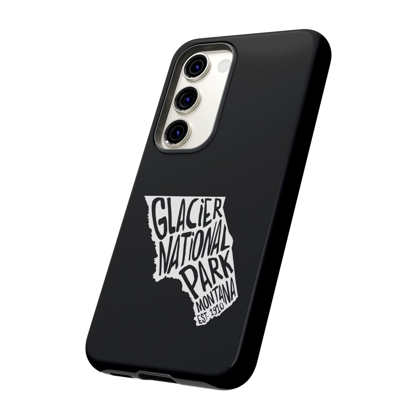 Glacier National Park Phone Case - Map Design