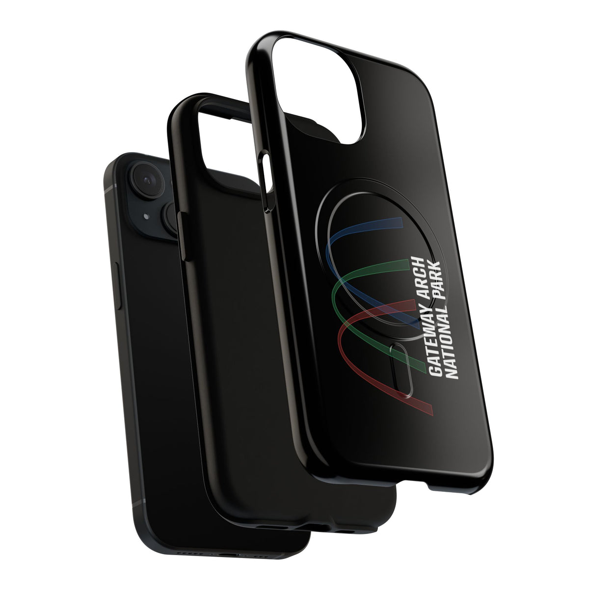Gateway Arch National Park iPhone Case with MagSafe - Histogram Design