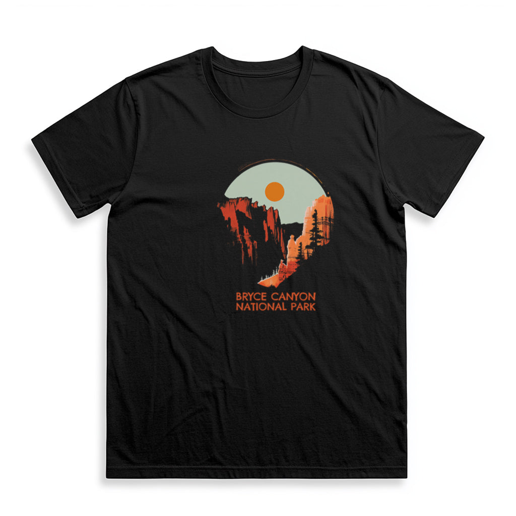 Bryce Canyon National Park T-Shirt - Sunset Hoodoos in Black
