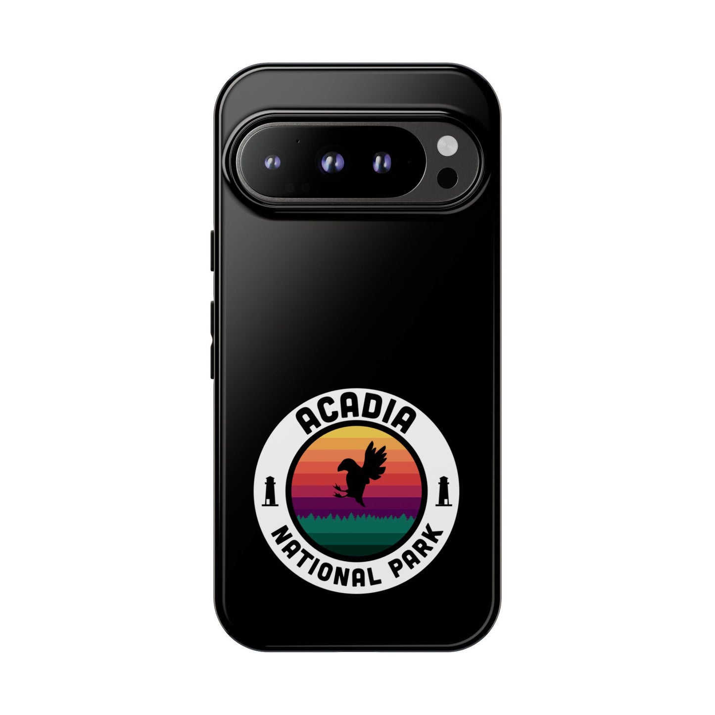Acadia National Park Phone Case - Round Emblem Design