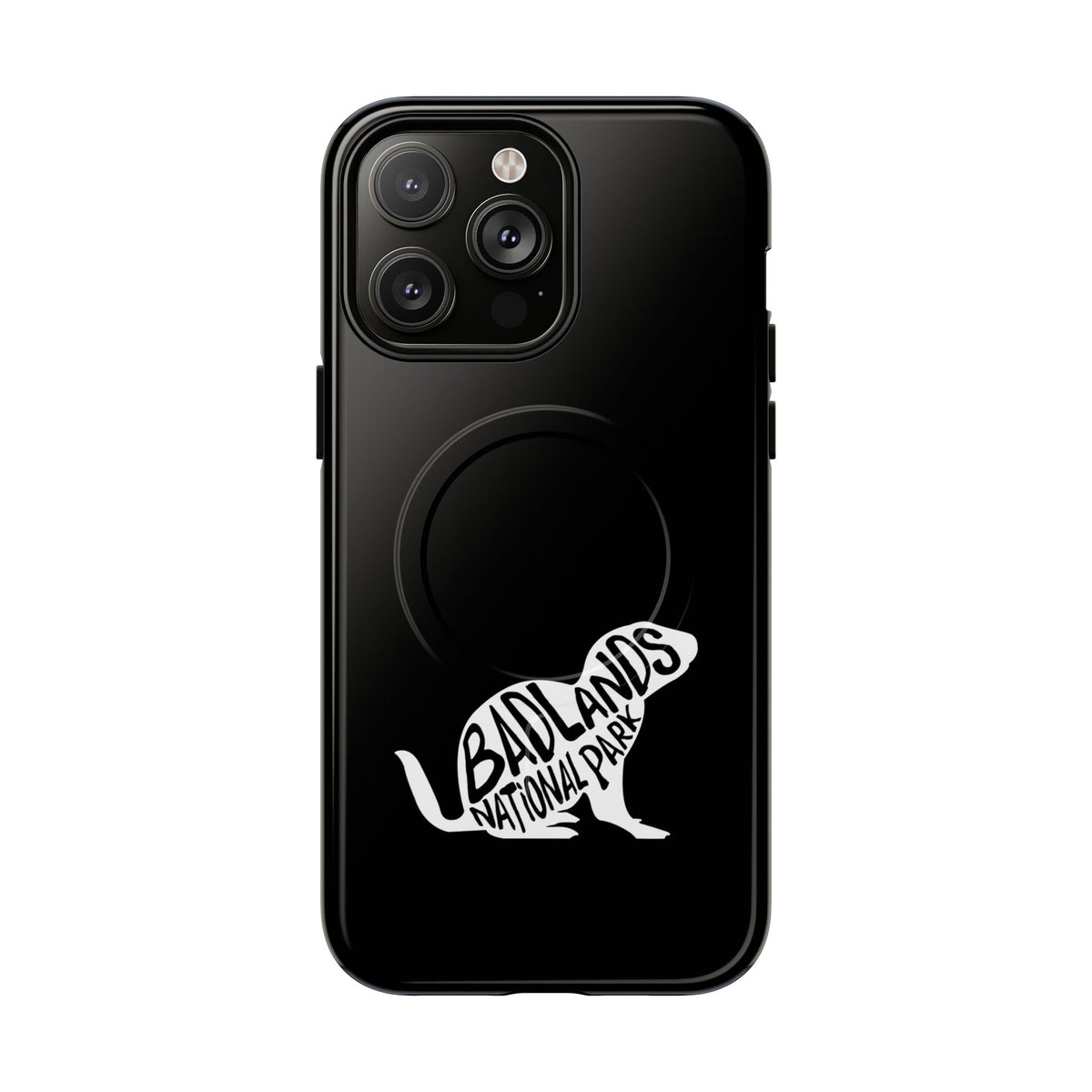Badlands National Park iPhone Case with MagSafe - Prairie Dog Design
