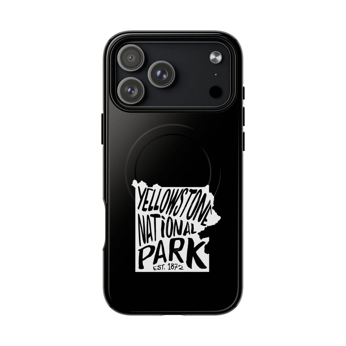 Yellowstone National Park iPhone Case with MagSafe - Map Design