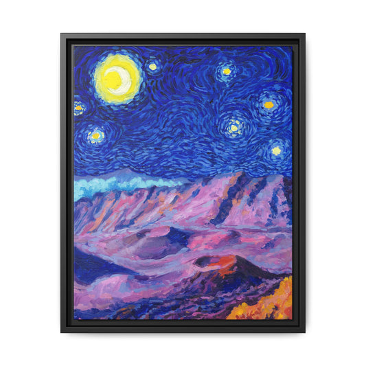 Haleakala National Park Framed Canvas - The Starry Night
