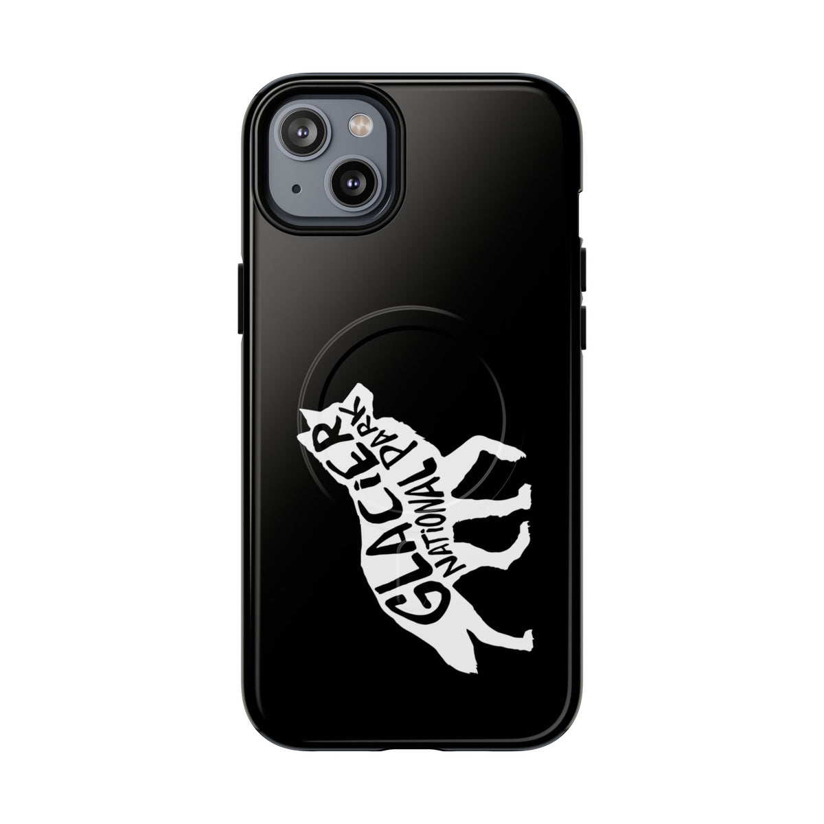 Glacier National Park iPhone Case with MagSafe - Wolf Design