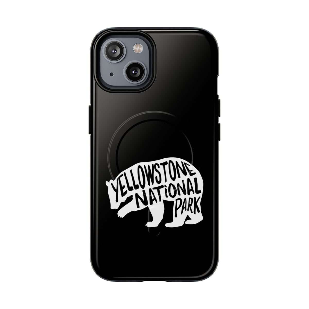 Yellowstone National Park iPhone Case with MagSafe - Grizzly Bear Design
