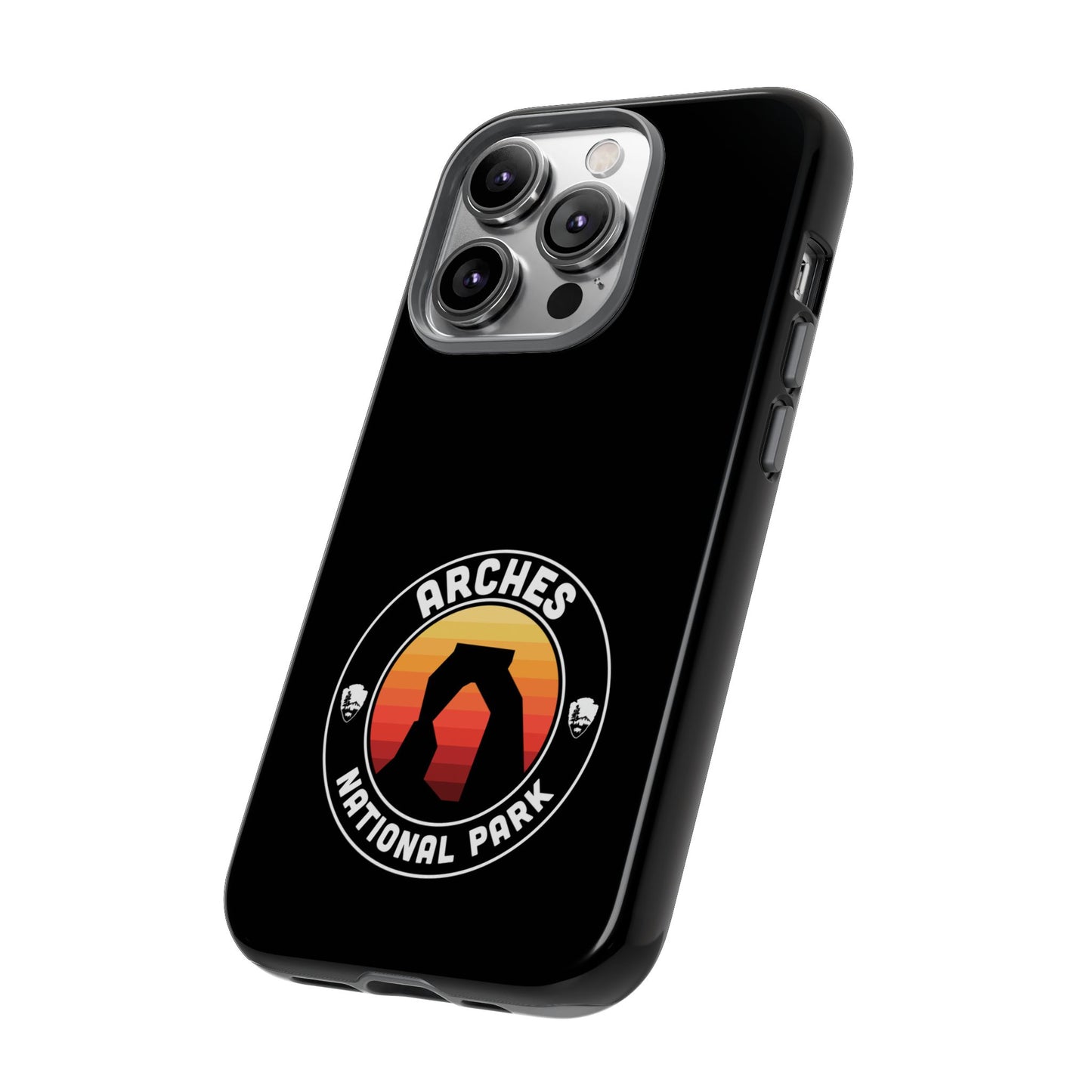 Arches National Park Phone Case - Round Emblem Design