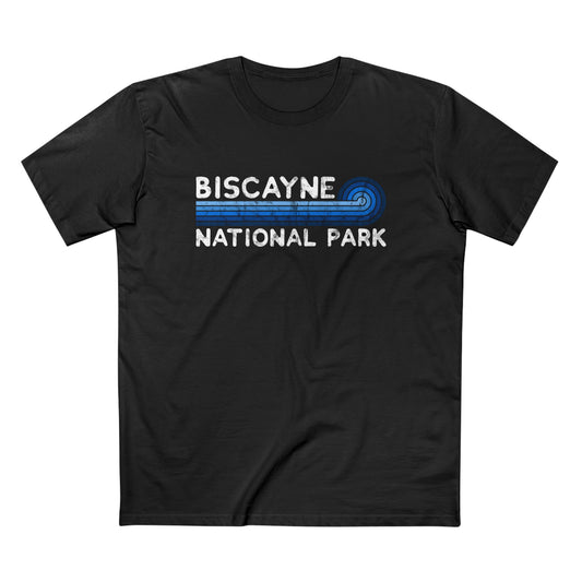 Biscayne National Park T-Shirt - Blue Vintage Stretched Sunrise